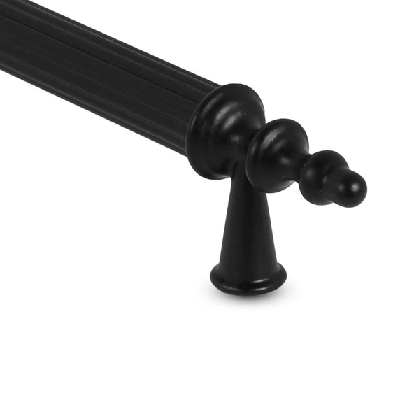 Polavit 160 Mm (SERT PLASTİK) Siyah Mobilya Çekmece Mutfak Dolap Dolabı Kulpu Kulbu Kulpları 5 Adet - 5