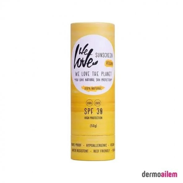 We Love The Planet Natural Sunscreen SPF 30 Faktör 50 gr Stick