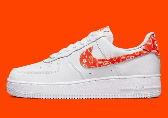 Nike Air Force 1 '07 Low DJ9942 102 Orange Paisley Sneaker Günlük Spor Ayakkabı - 2