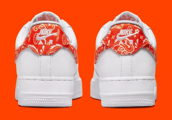 Nike Air Force 1 '07 Low DJ9942 102 Orange Paisley Sneaker Günlük Spor Ayakkabı - 8