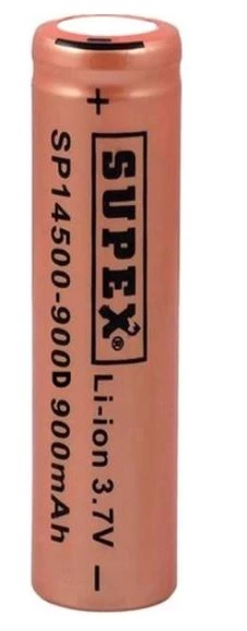 Ayt Supex 14500 900D Lityum İon 3.7 Volt 900 Mah Şarj Edilebilir Düz Kafa Başlıksız Pil - 2