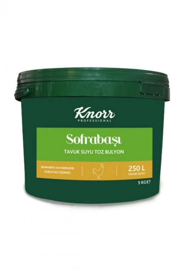 Sofrabaşı Tavuk Suyu Bulyon 5 Kg