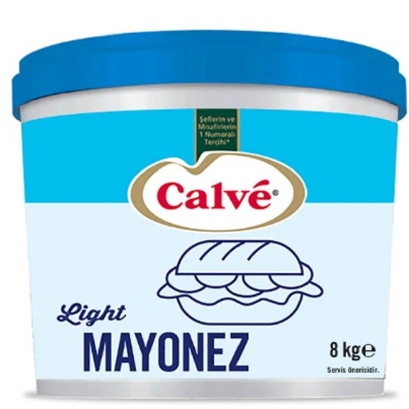 CALVE  MAYONEZ AZ YAĞLI 8KG