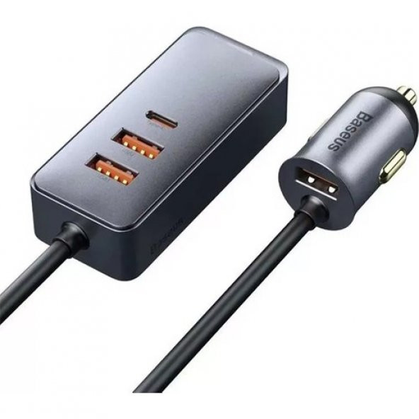 Baseus Share Together Pps 120W 4 Portlu (3 Usb+1 Type-C) Hızlı Araç Şarjı 1.5m