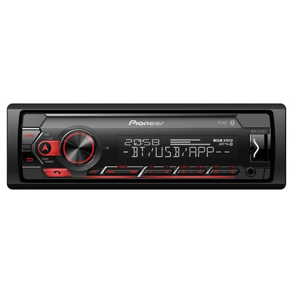 Ayt Pioneer MVH-S320BT USB FM AUX MP3 Bluetooth'lu Mekaniksiz Oto Teyp 4x50 Watt - Resim 7