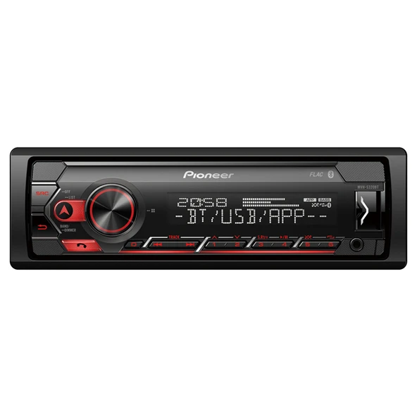 Ayt Pioneer MVH-S320BT USB FM AUX MP3 Bluetooth'lu Mekaniksiz Oto Teyp 4x50 Watt ürün görseli 1