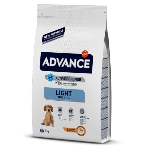 Advance Mini Light Tavuklu Diyet Küçük Irk Yetişkin Köpek Maması 3 KG