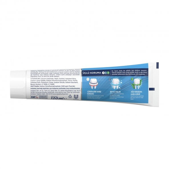 Signal Diş Macunu Üçlü Koruma 120 Ml - 2