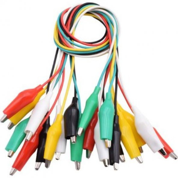 Krokodil Timsah Ağzı Kablo Küçük Boy - 10 Adet - Resim 2