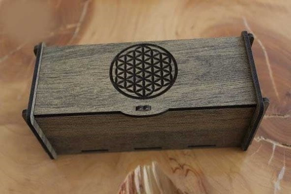 Değerli Taş - Pandül & Takı Saklama Kutusu Kalem Boy Yaşam Çiçeği