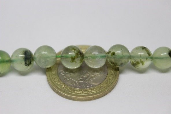 Prehnit (Prinayt) Taşı 8mm/adet - Resim 2