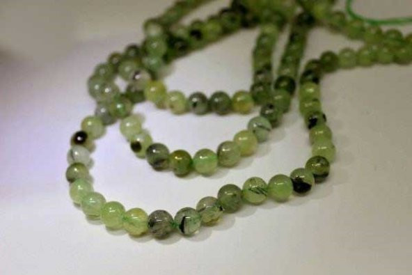 Prehnit (Prinayt) Taşı 8mm/adet - Resim 3