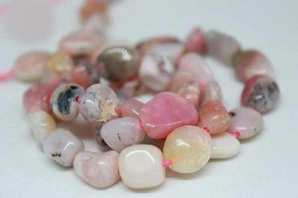 Pembe Opal Doğal Taş/adet - 3