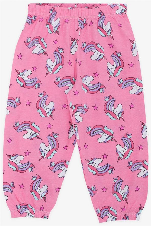 Kız Bebek Pijama Takımı Unicorn Desenli , Pembe - 4