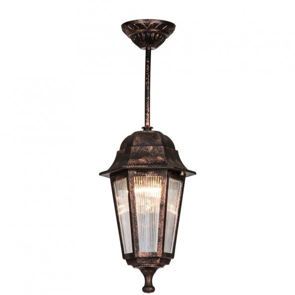 Zerpa Dekoratif Optik Altıgen Bakır Sarkıt Armatür Aplik 20cm x 46cm - 2