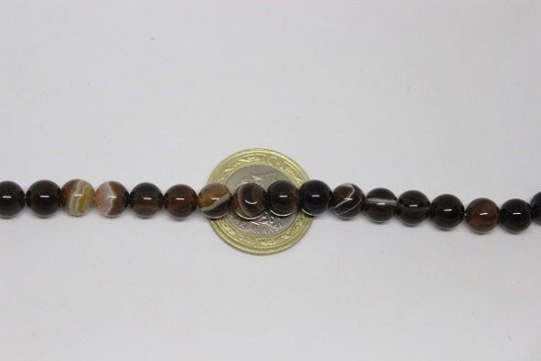 Akik Taşı 8mm/adet (3605) - Resim 4