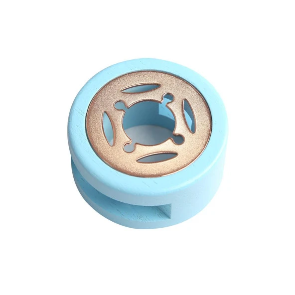 Davetiye Mum Mühürü Uygulama Seti Mavi Renk K3G Kalp 3 Gül - 9