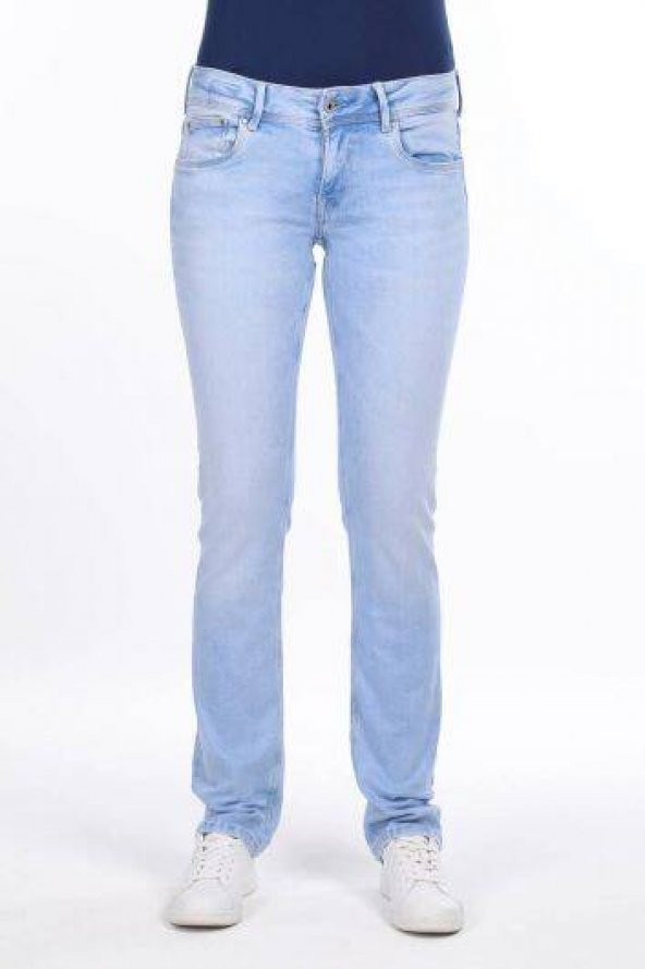 Kadın Buz Mavisi Düşük Bel Boyfriend Jean Pantolon - 9