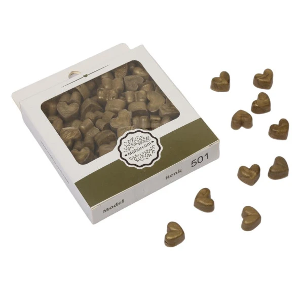 Davetiye Mum Mühürü Uygulama Seti Kahverengi 870 With Love - Resim 4