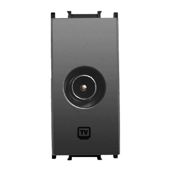Viko Panasonic Thea Modüler Füme 1M TV Prizi Geçişli 12dB Mekanizma + Düğme/Kapak