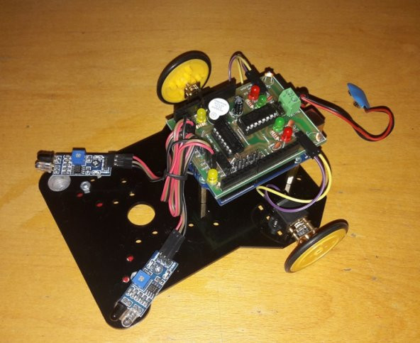 Arduino Engelden Kaçan Robot - DD Shield - 2