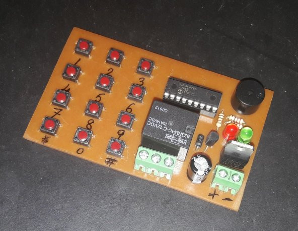 Pic16f628a ile Şifreli Kilit - Buzzerlı - Resim 2