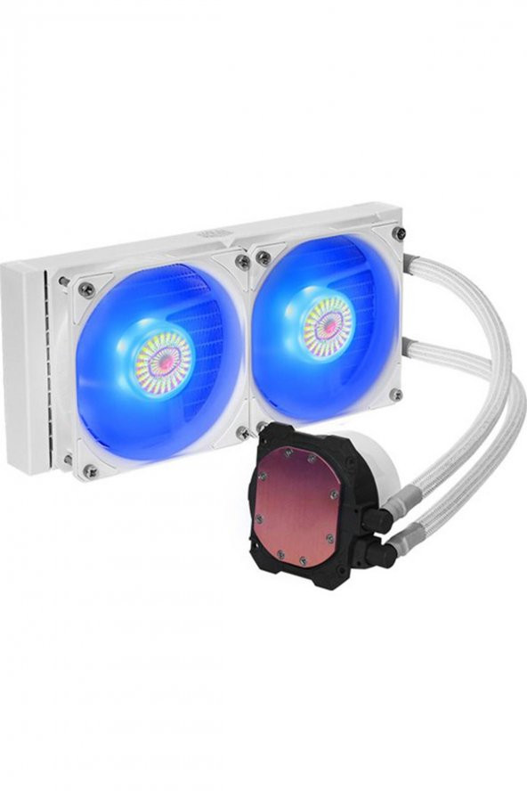 SOĞ-COOLERMASTER MASTERLIQUID ML240L V2 BEYAZ SICKLEFLOW RGB FANLI İŞLEMCİ SIVI SOĞUTUCU (İNTELAM4 DESTEKLİ) - 3