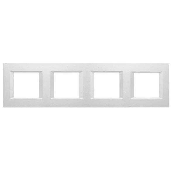 Viko Panasonic Thea Optima Metalik Beyaz 4X2M Çerçeve