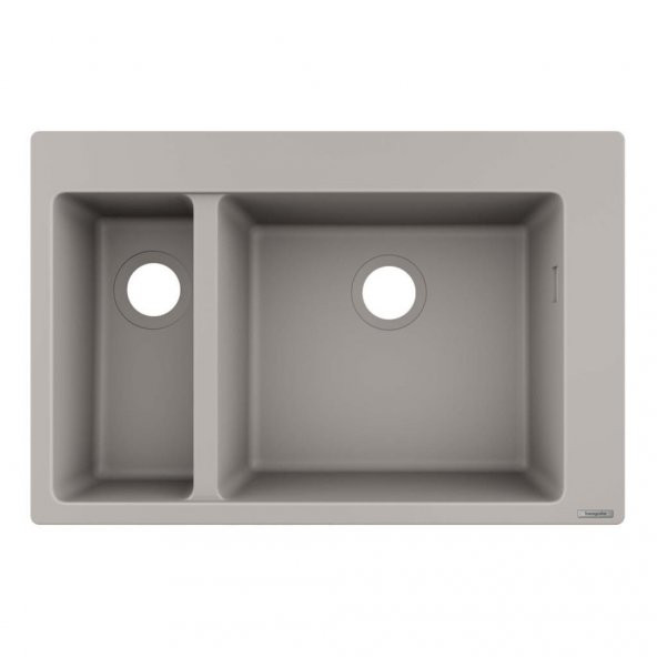 Hansgrohe S510-F635 Ankastre Granit Eviye 180/450 Beton Grisi