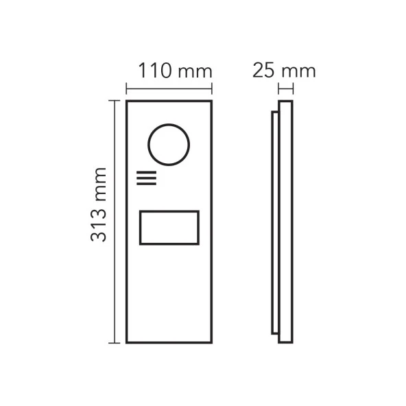 Audio 003007 Bus Plus 4.3 inç Dokunmatik Ekranlı Beyaz Zil Paneli - 3
