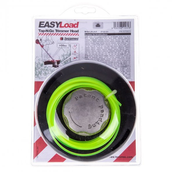 Tecomec 50709104 M10x130mm Dişi Tırpan Başlığı