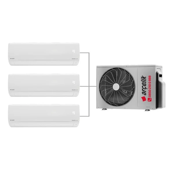 Arçelik Multi Sistem Duvar Tipi 3+1 İnverter 9+9+12 18000Btu Klima Zm18103-9912