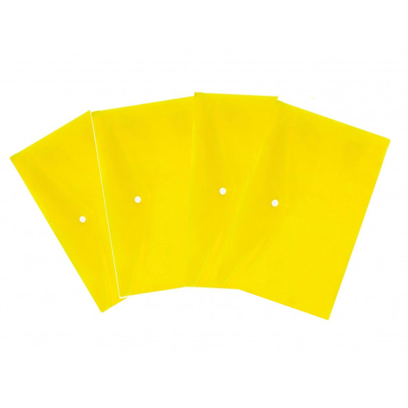 ZF124A A4 Çıtçıtlı Dosya Sarı 4 Adet Pvc 31x24cm - 2