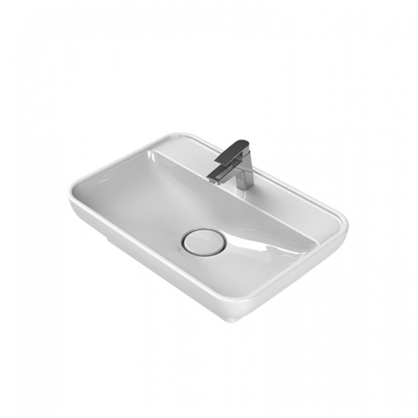 Turkuaz Seramik Turkuaz Cerastyle Lal Serisi Tezgah Üstü Çanak Lavabo 60x42 cm - 2