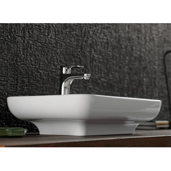 Turkuaz Seramik Turkuaz Cerastyle Lal Serisi Tezgah Üstü Çanak Lavabo 60x42 cm - 5