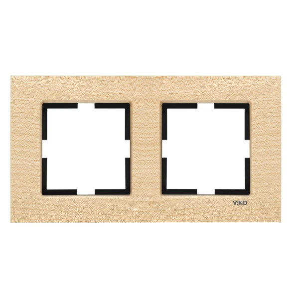 Viko 92192132 Novella Ahşap Akçaağaç İkili Çerçeve
