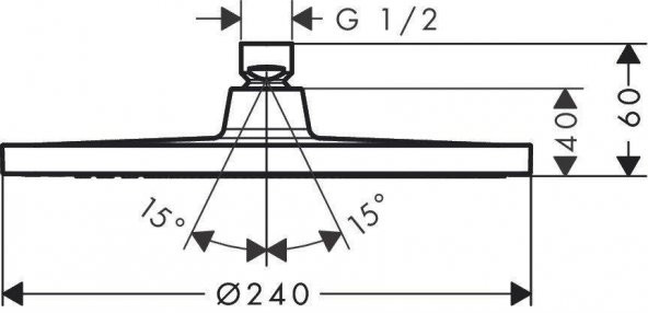 Hansgrohe Crometta S 240 Tepe Duşu - 2