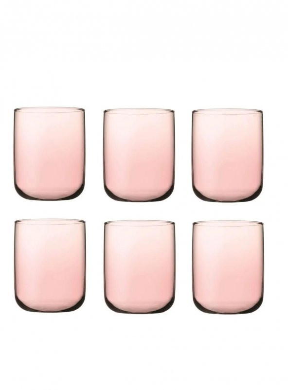 Paşabahçe iconic su bardak 6 lı su bardağı pembe 420112
