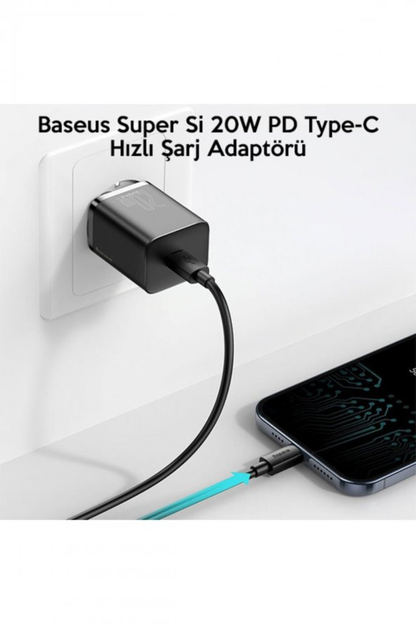 Super Si 20w Pd Type-c Hızlı Şarj Adaptörü Hızlı Şarj Aleti 20w Iphone 12-11 Hızlı Şarj - 2