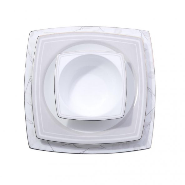 KORKMAZ A8461 BONE SEL.60 P YEMEK TAKIMI (KARE) - 3