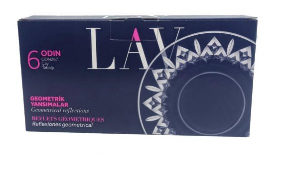 Lav Odin Çay Seti Çay Takımı - 12 Parça Çay Bardağı Takımı Tabağı 6 Kişilik - Resim 4