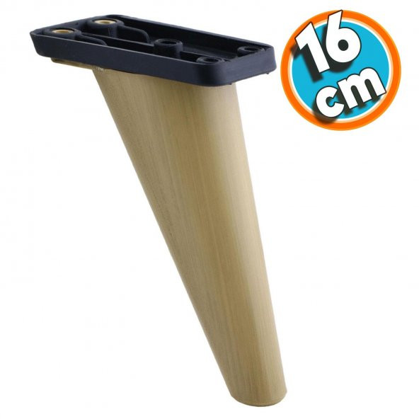 Mobilya Kanepe Sehpa TV Ünitesi Koltuk Ayağı 16 cm Kahverengi Baza Ayak ürün görseli