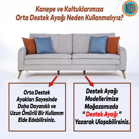 Mobilya Kanepe Sehpa TV Ünitesi Koltuk Ayağı 16 cm Kahverengi Baza Ayak - Resim 4