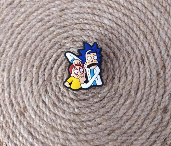 Terlik Ayakkabı Sandalet Süsü Rich And Morty 1 Adet Silikon Kız Erkek Aksesuar Hediye - 2