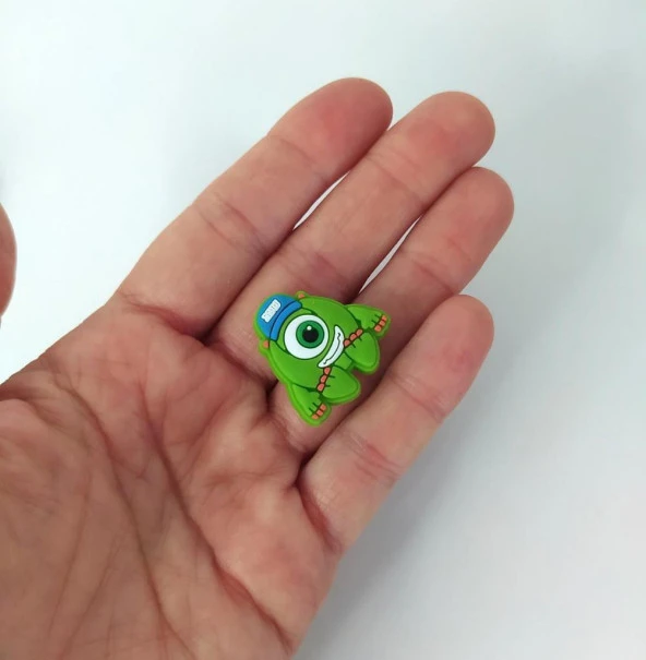 Terlik Ayakkabı Sandalet Süsü Tek Göz Canavar1 Adet Silikon Kız Erkek Aksesuar Hediye