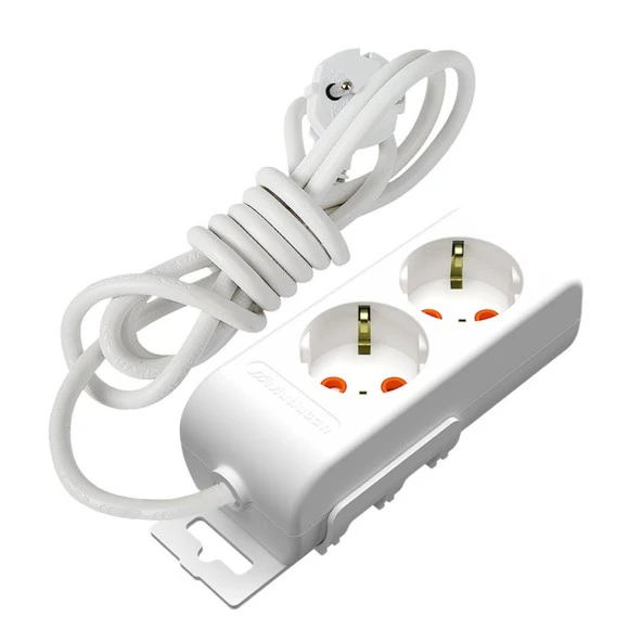 Mutlusan RI-Tech İkili Topraklı Grup Priz Çocuk Korumalı 3 Metre Kablolu ürün görseli 1