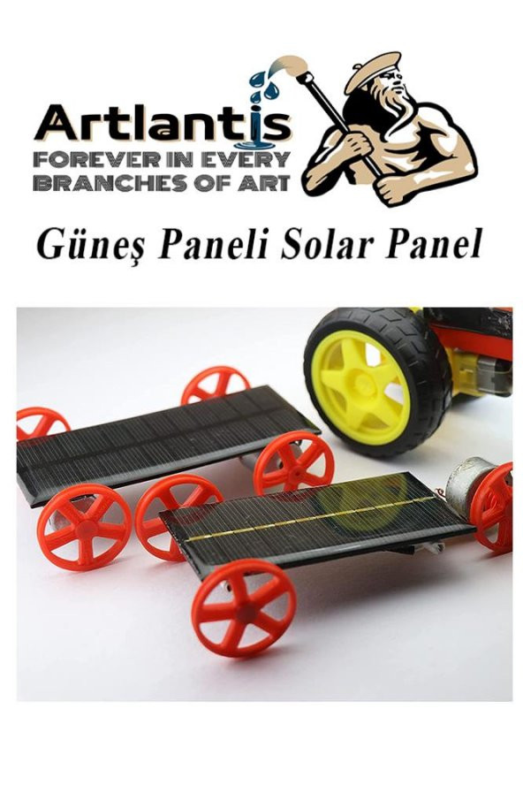 Güneş Paneli Solar Panel 4x8 cm 5.5v 100 mA 1 Adet Güneş Enerjisi Okul Sınıf Deney Çalışmaları - 3