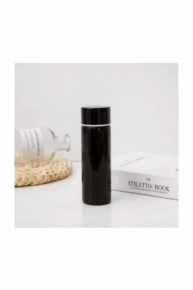150 ml Cep Tipi Mini Ufak Kaliteli 304 Çelik Çift Katmalı Termos Siyah - 2