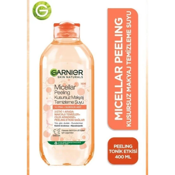 Garnıer Mıcellar Peeling Kusursuz Makyaj Temizleyici Suyu 400 Ml