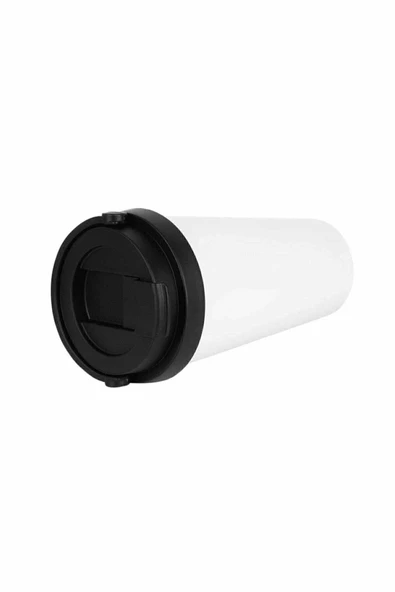 Beyaz Kaliteli Çift Katman Paslanmaz Çelik 500 ml Termos Bardak - 3